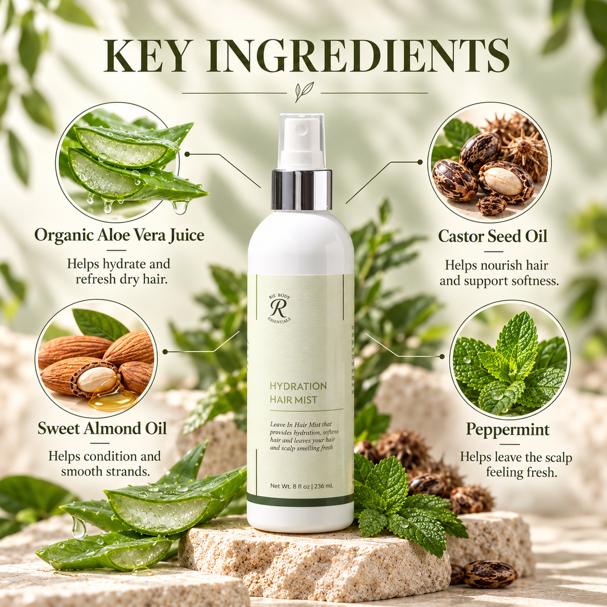 Hydration Hair Mist – Rie Body Essentials